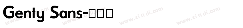 Genty Sans字体转换